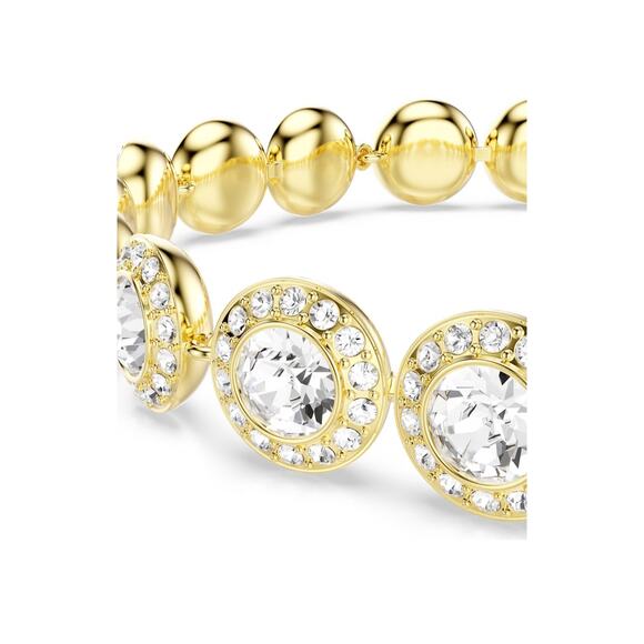 Swarovski Una Angelic bracelet Round cut, Pavé, White, Gold-tone plated*NEW - Picture 3 of 4